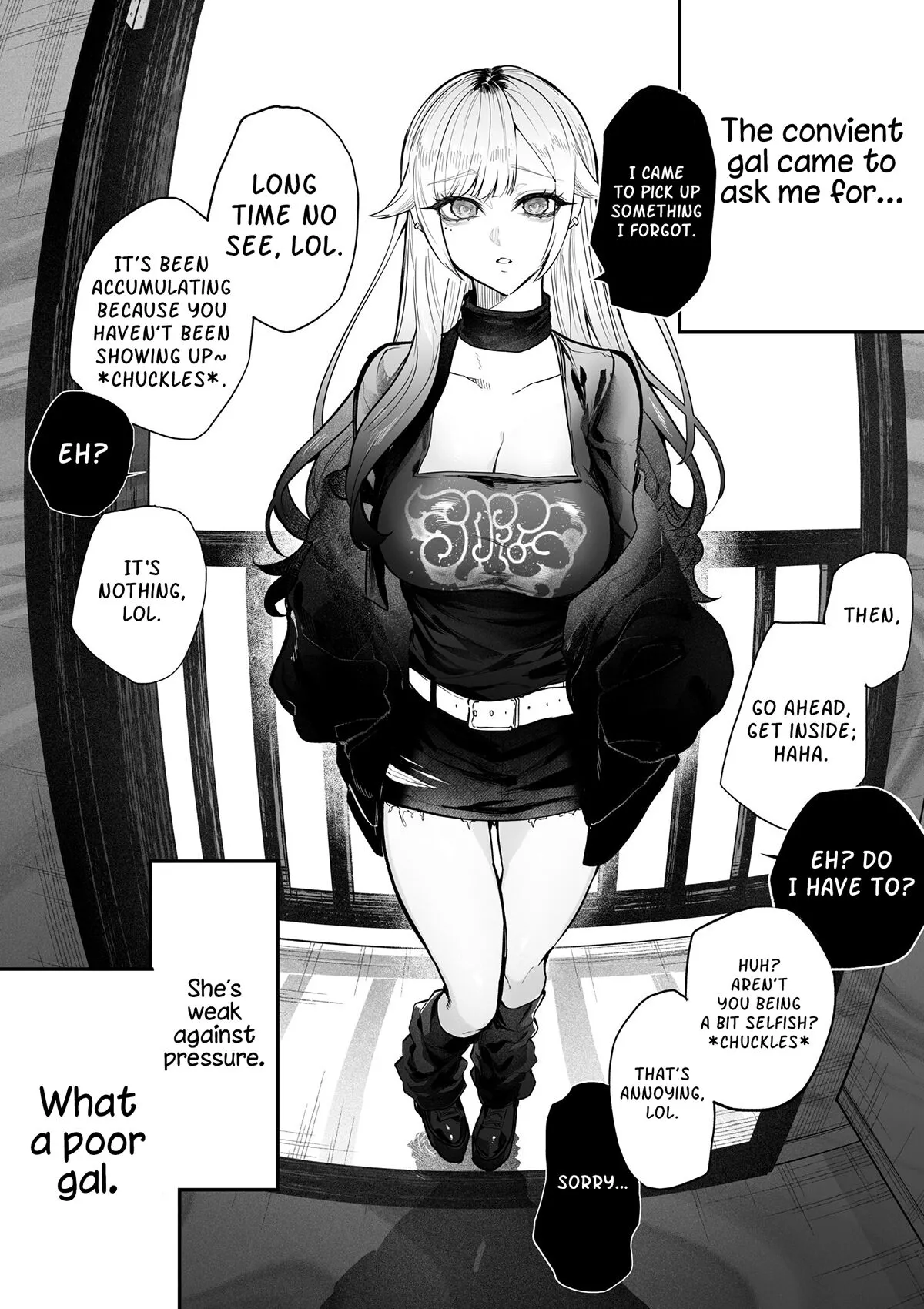 [Egaki Numa] The Day I Decided to Make My Cheeky Gyaru Sister Understand in My Own Way (Chapter 3) - The Convenient Gal [Luigiymario2]'s first page