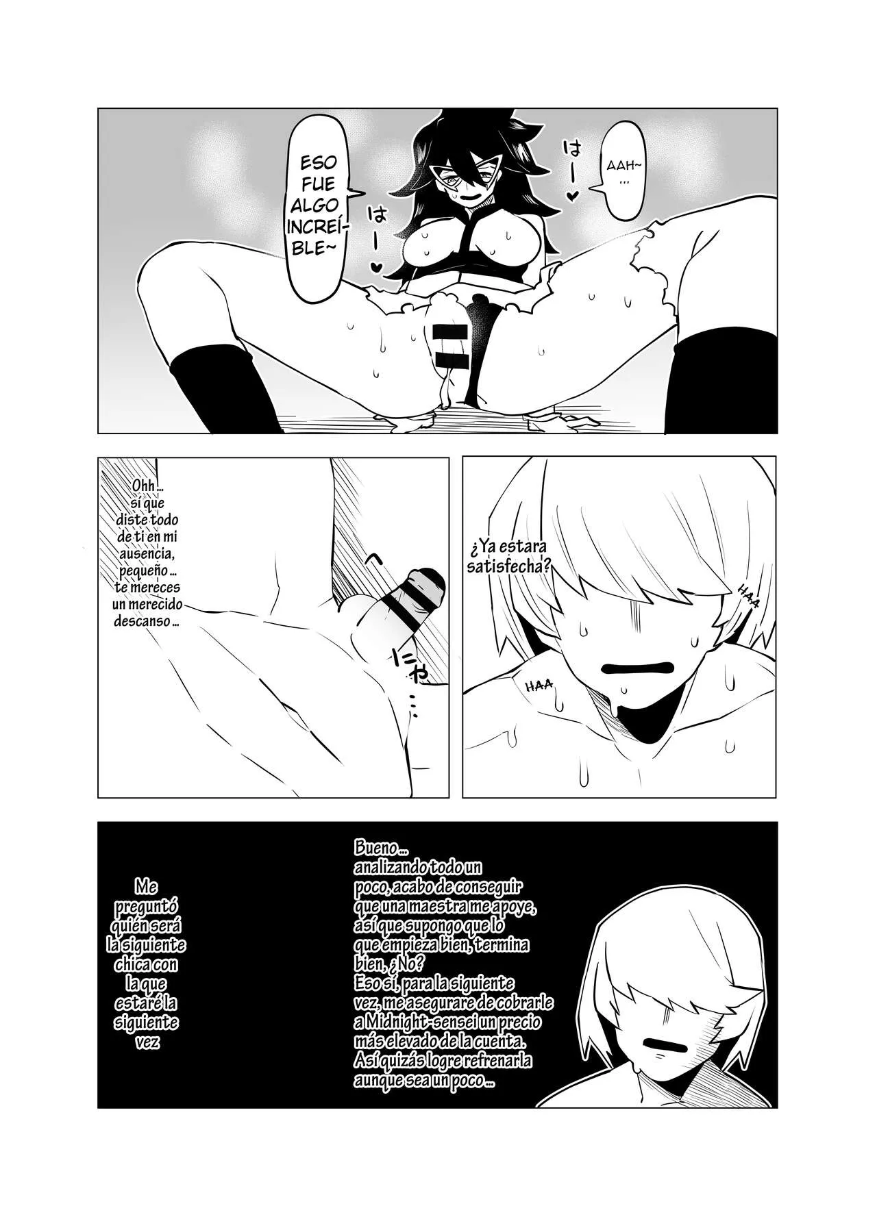 Teisou Gyakuten Butsu ~Midnight no Baai~ | Academia de Héroes & una Moralidad Invertida 4: ~Caso Midnight~ | Page 10