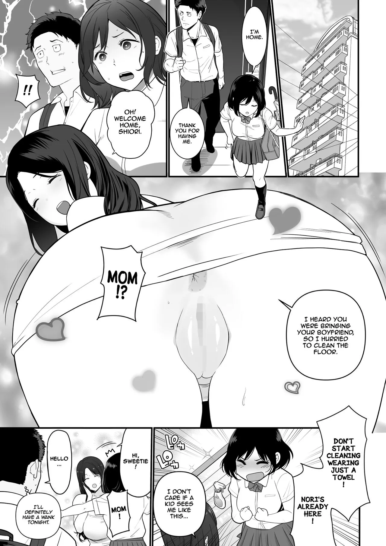 Kanojo no Mama ga H Sugite Gaman Dekinai | My Girlfriend's Mom is too Lewd, so I couldn't Hold Back. | Page 2