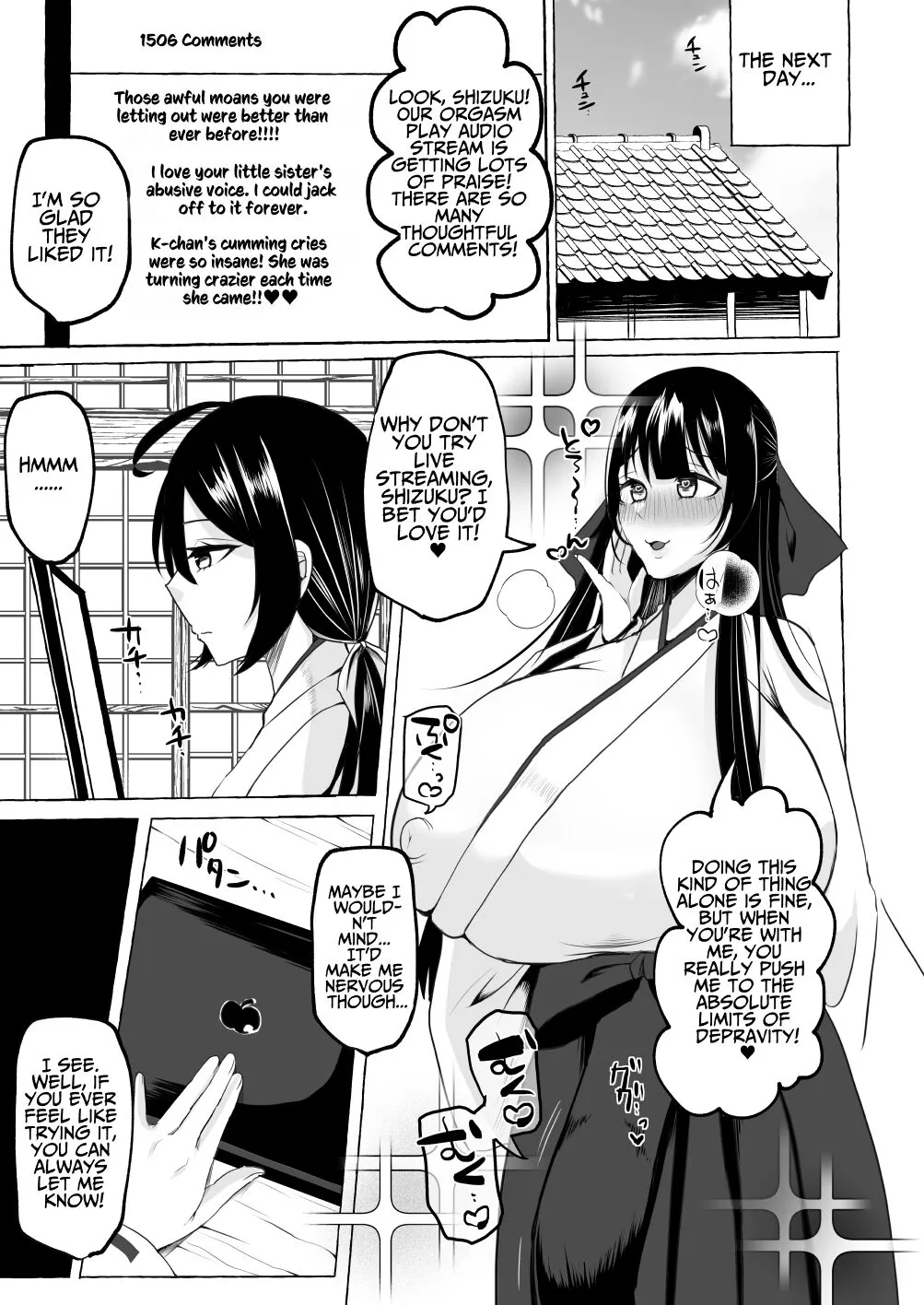 Hentai Senzuri  Zanmai Dosukebe Sao Miko Shimai  | Lewd Dick Shrine Maidens Sisters Who Immerse Themselves In Perverted Masturbation | Page 22