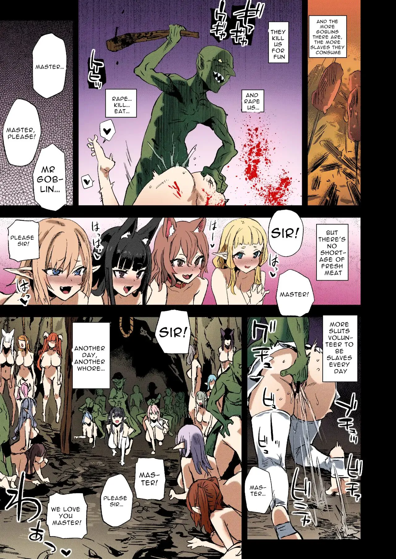 Succubus Joou vs Zako Goblin - Victim Girls R Colored | Page 41