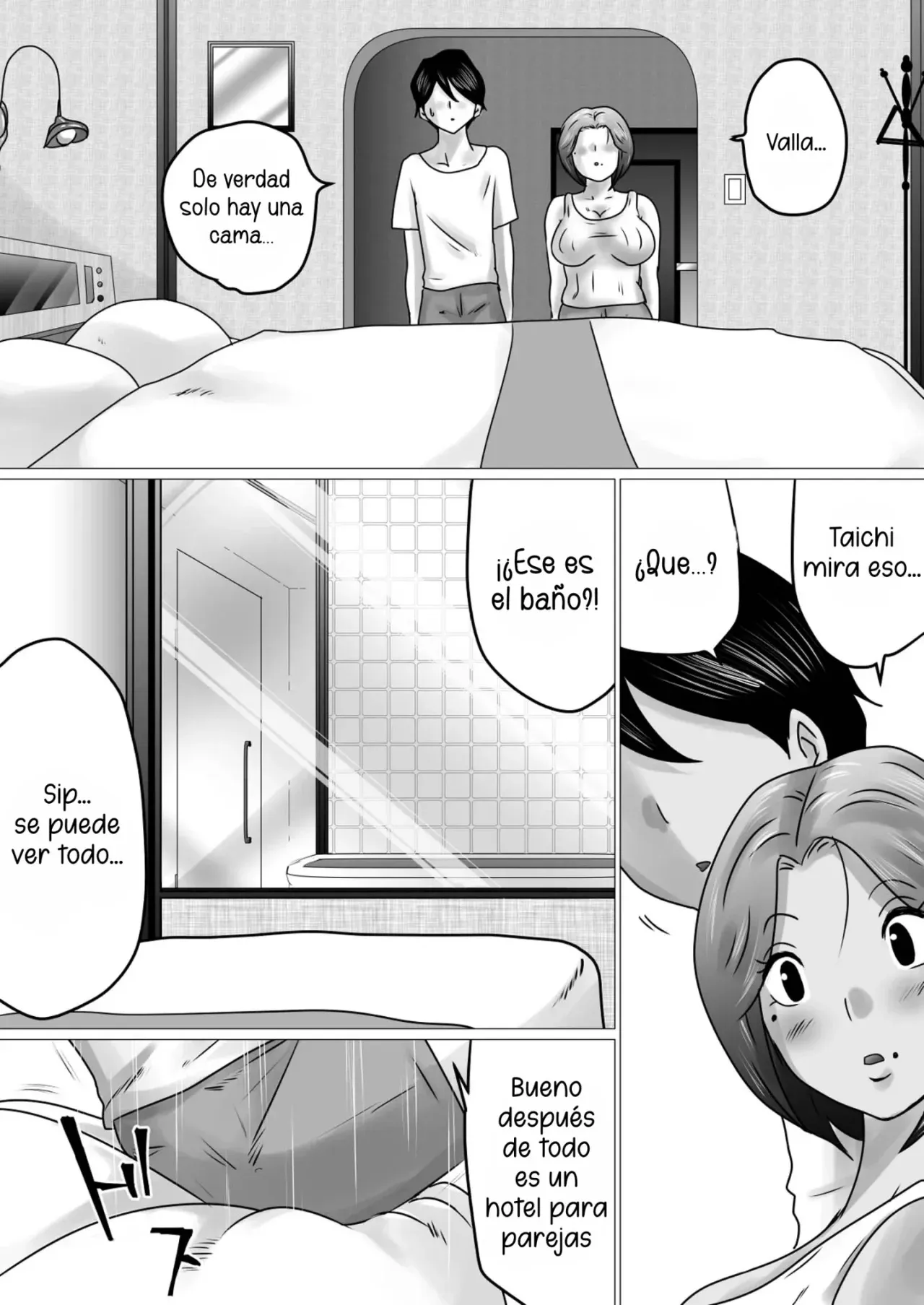 Jukubo to Futari de, Love Hotel . ~ Haha to Musuko… Misshitsu de Sugosu Kindan no Ichiya ~ | Pase la noche con mama en un love hotel | Page 11