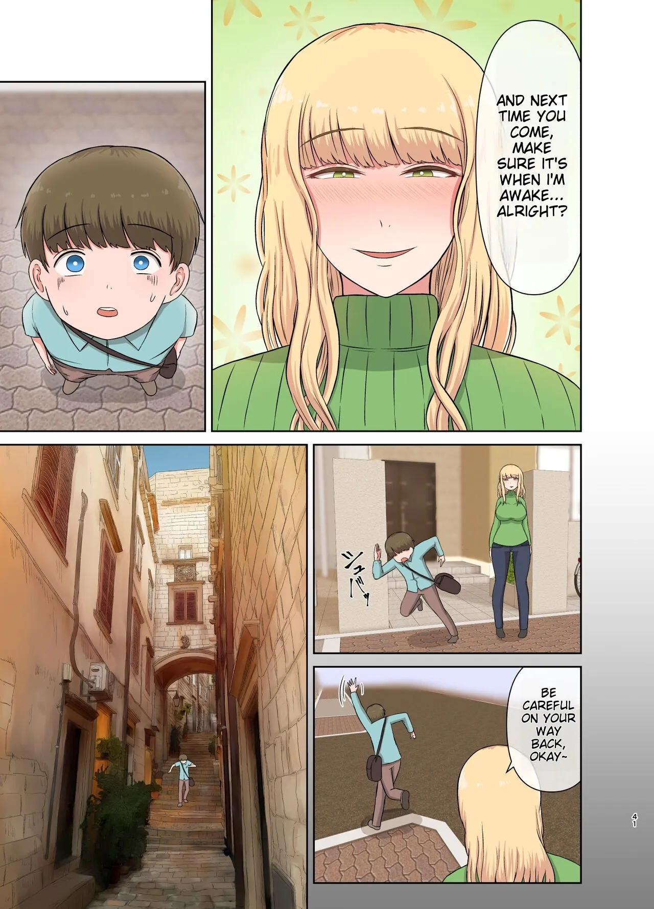 Kinpatsu Oba-san no Suiminkan | Blonde Aunt's Sleep Rape | Page 40