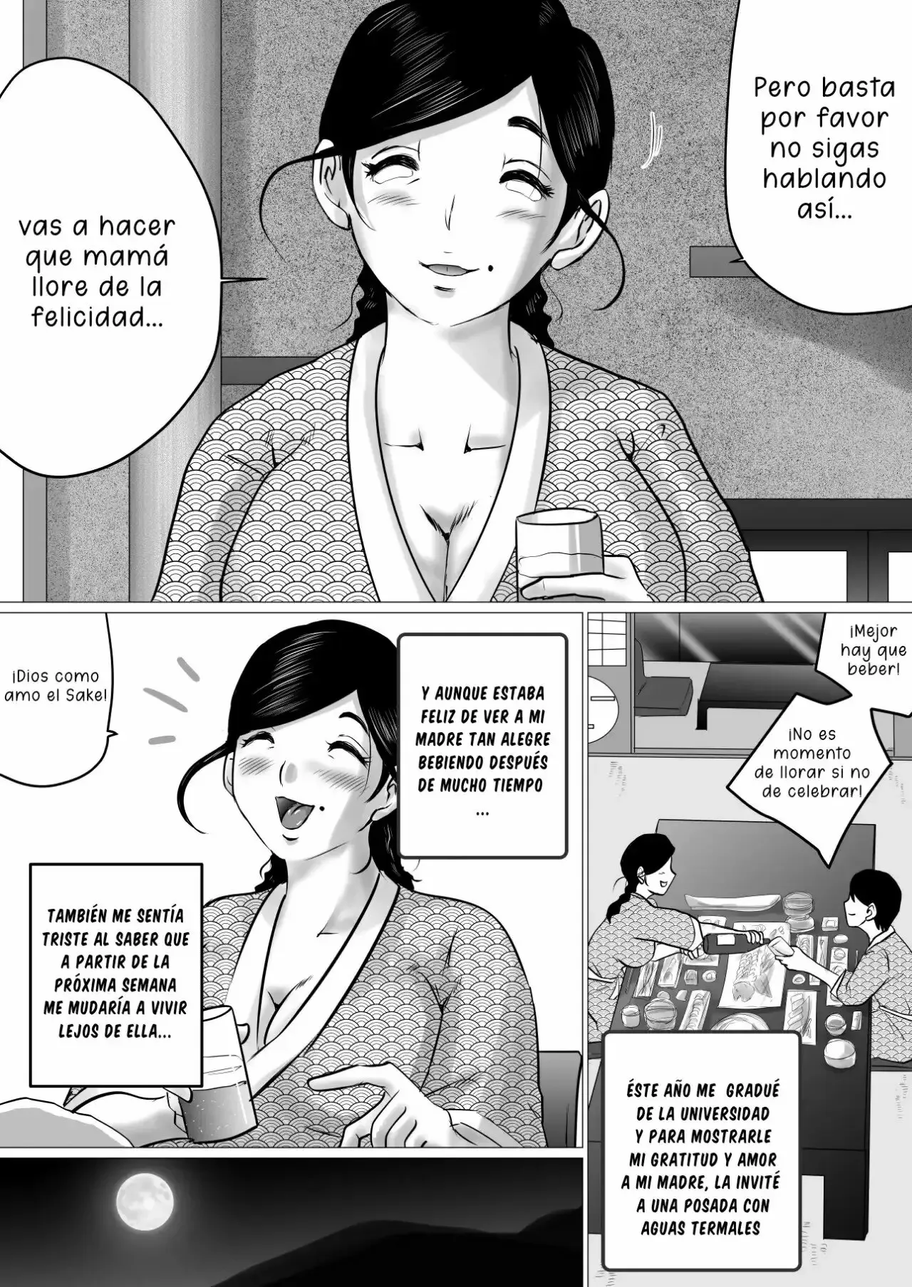 Jukubo to Futari de, Onsen Ryokou. ~Oyakoukou Suru Tsumori ga, Kaa-san no Karada ga Ero Sugita node...~ | Un Viaje A Las Aguas Termales Con Mi Madre... | Page 3