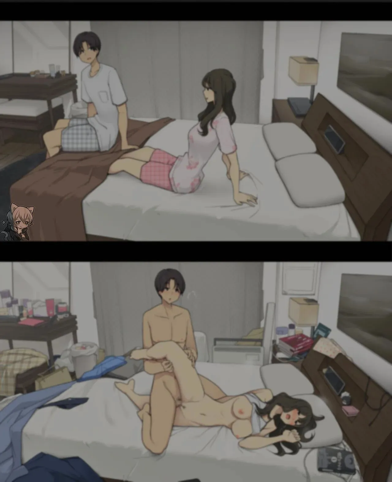 Dousei Seikatsu Ikkagetsume to Ichinen Ato, Asaokite kara Shuushin made no Hikaku | A Day in the Life of a Couple: Their First Month Living Together vs. One Year Later | Page 5