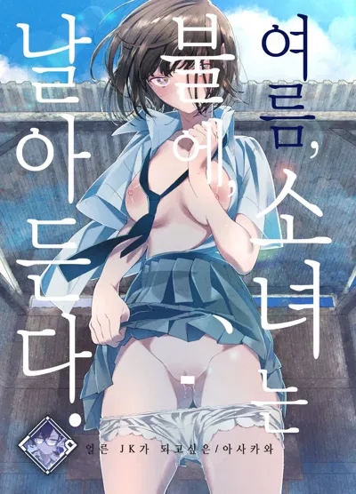 Natsu, Shoujo wa Tonde, Hi ni Iru. | 여름, 소녀는 불에, 날아든다.'s main title page