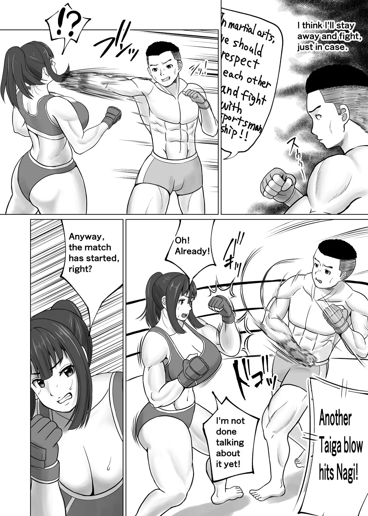 MIX FIGHT  Chika Kakutou ~Asakura Nagi Hen~ |  MIX FIGHT Underground Fighting Episode of Nagi Asakura | Page 8