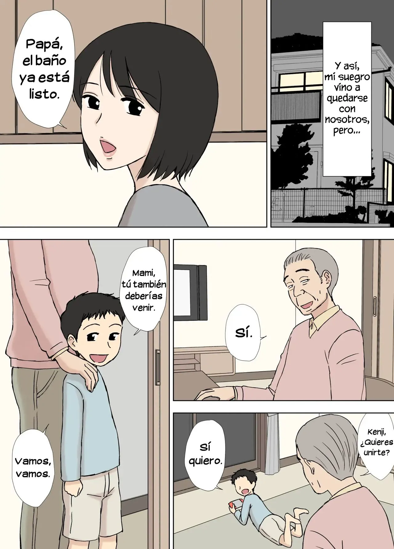 Tsuma ga Ore no Oyaji to Issho ni Furo ni Haitte Irunda ga.. | Mi esposa aún se baña con su padre | Page 6