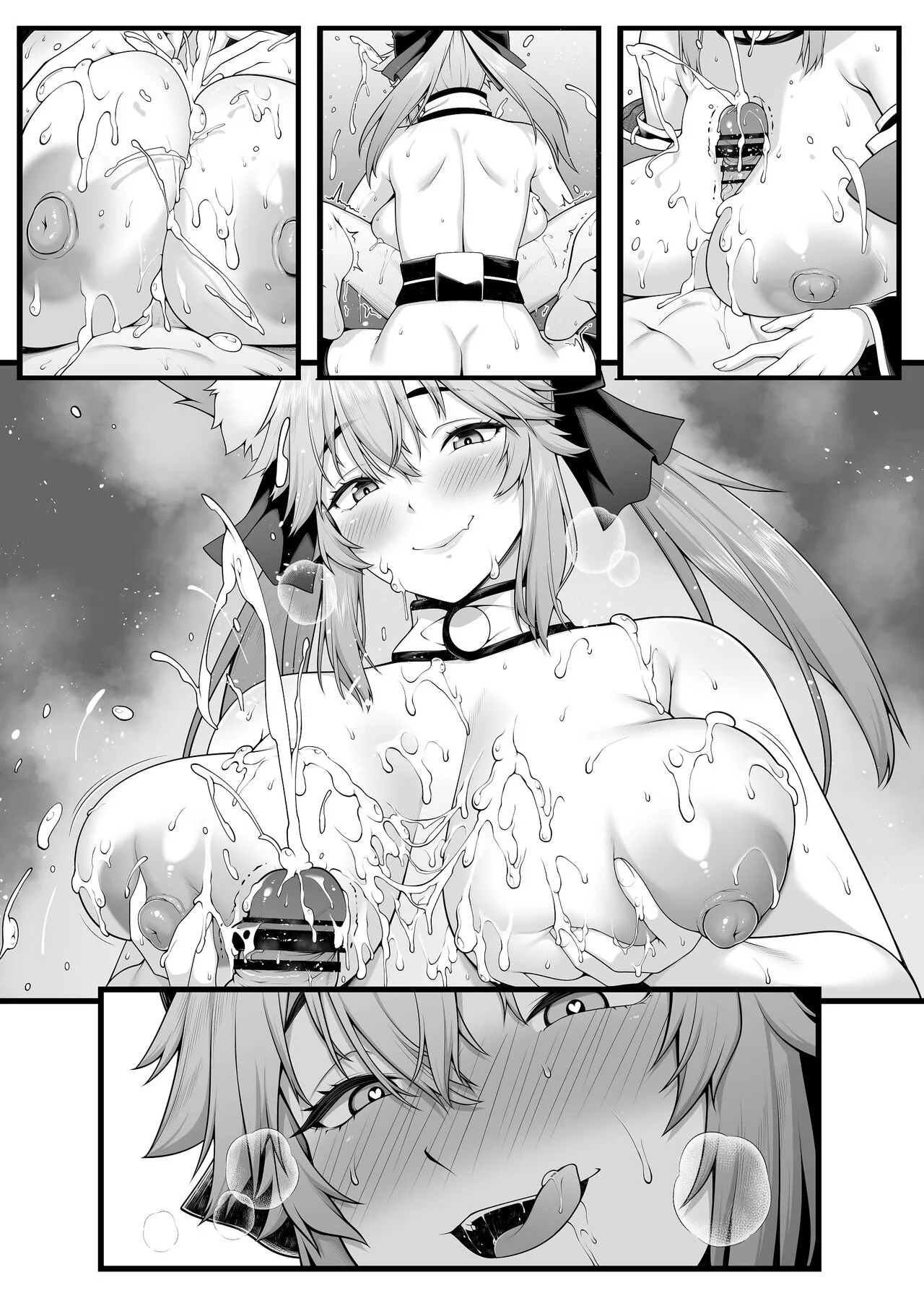 Tamamo no Sourou Kaizen Training Manga 1 "Paizuri Hen" | Page 9