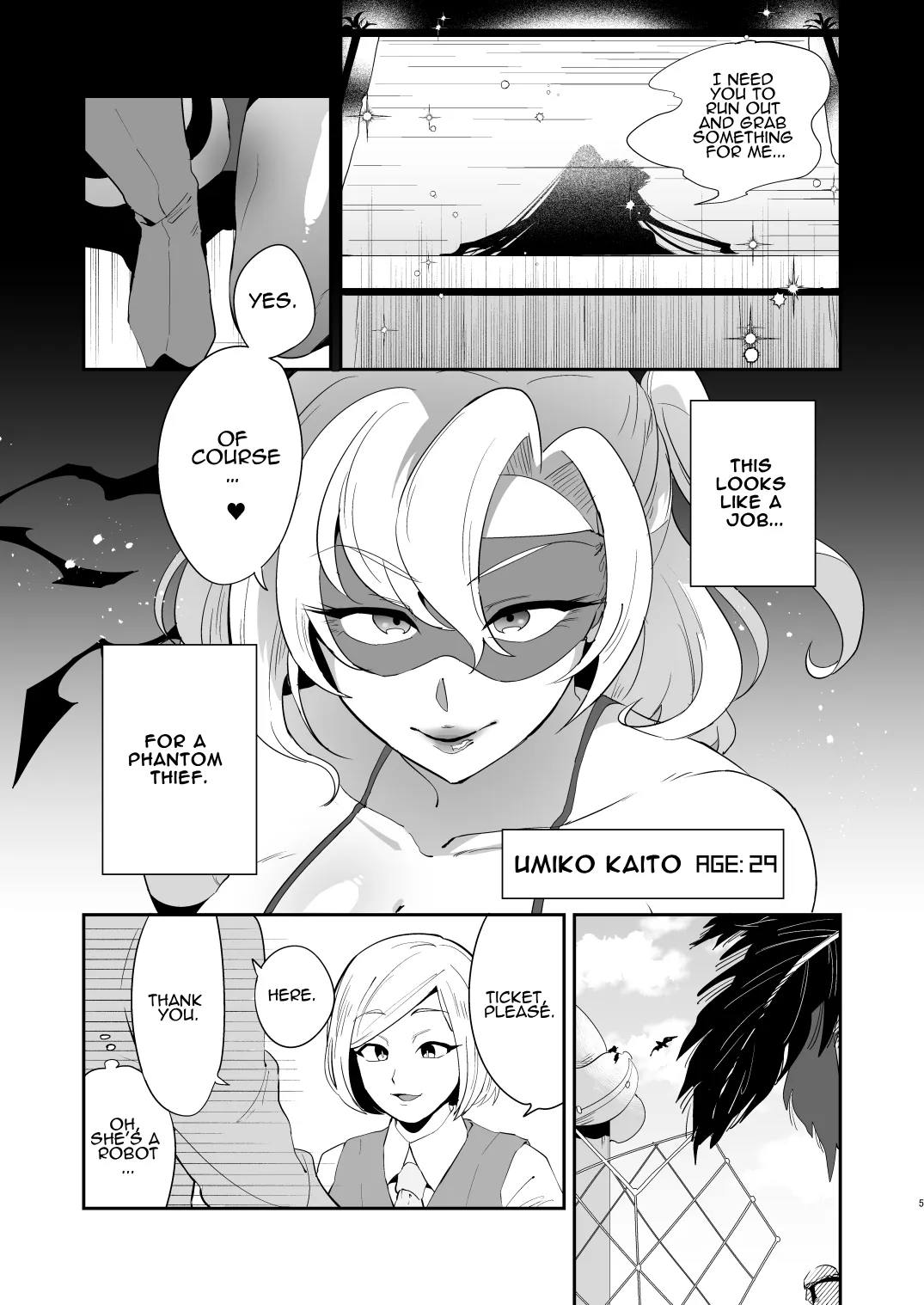 Ponkotsu Oho Goe Kaitou no Karei naru Ingi | The Magnificent Sex Techniques of an Incompetent Vulgar Moanin' Phantom Thief | Page 4