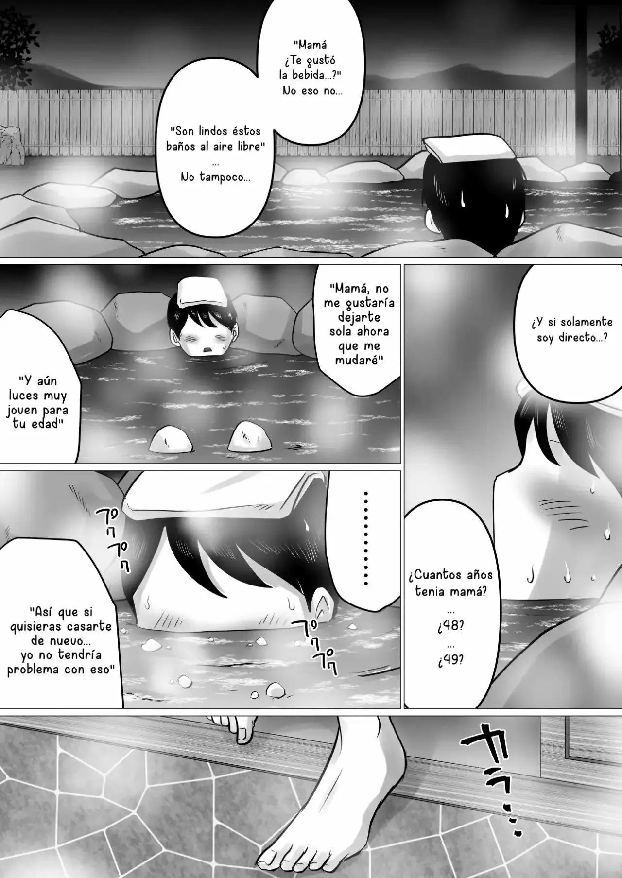 Jukubo to Futari de, Onsen Ryokou. ~Oyakoukou Suru Tsumori ga, Kaa-san no Karada ga Ero Sugita node...~ | Un Viaje A Las Aguas Termales Con Mi Madre... | Page 4