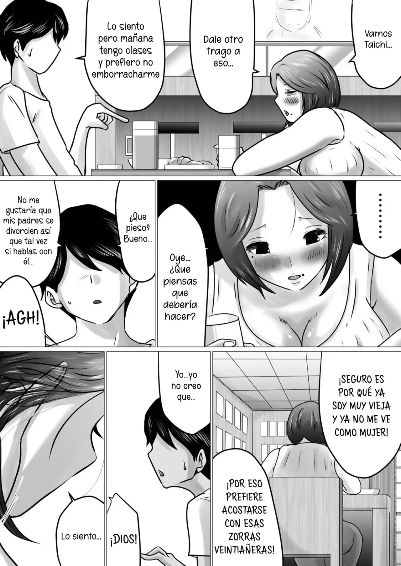 Jukubo to Futari de, Love Hotel . ~ Haha to Musuko… Misshitsu de Sugosu Kindan no Ichiya ~ | Pase la noche con mama en un love hotel | Page 5