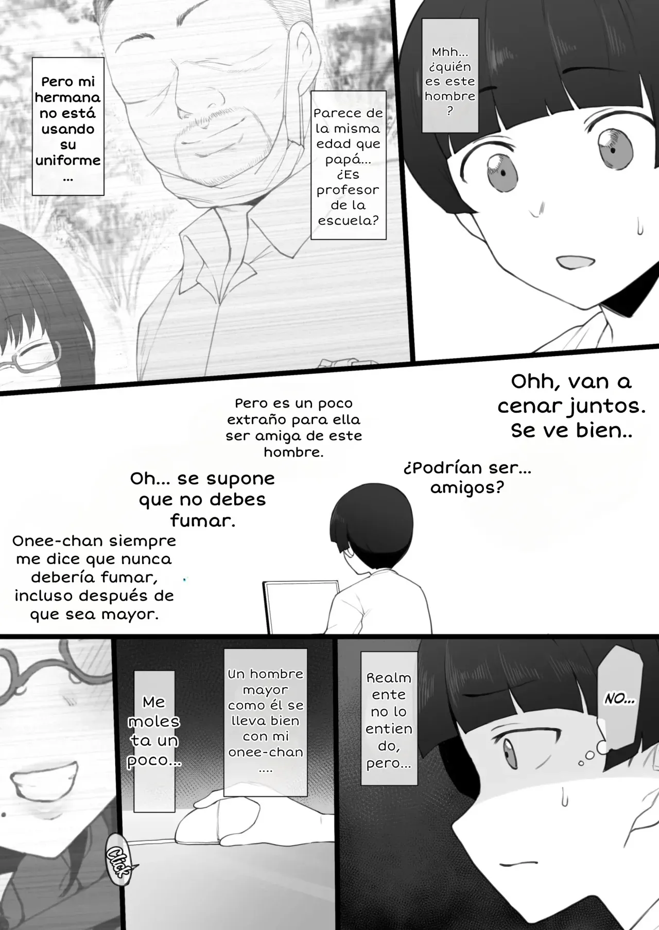 Daisuki na Onee-chan ni Karita PersoCom no Naka ni... | En la computadora que me prestó mi querida hermana mayor... | Page 6