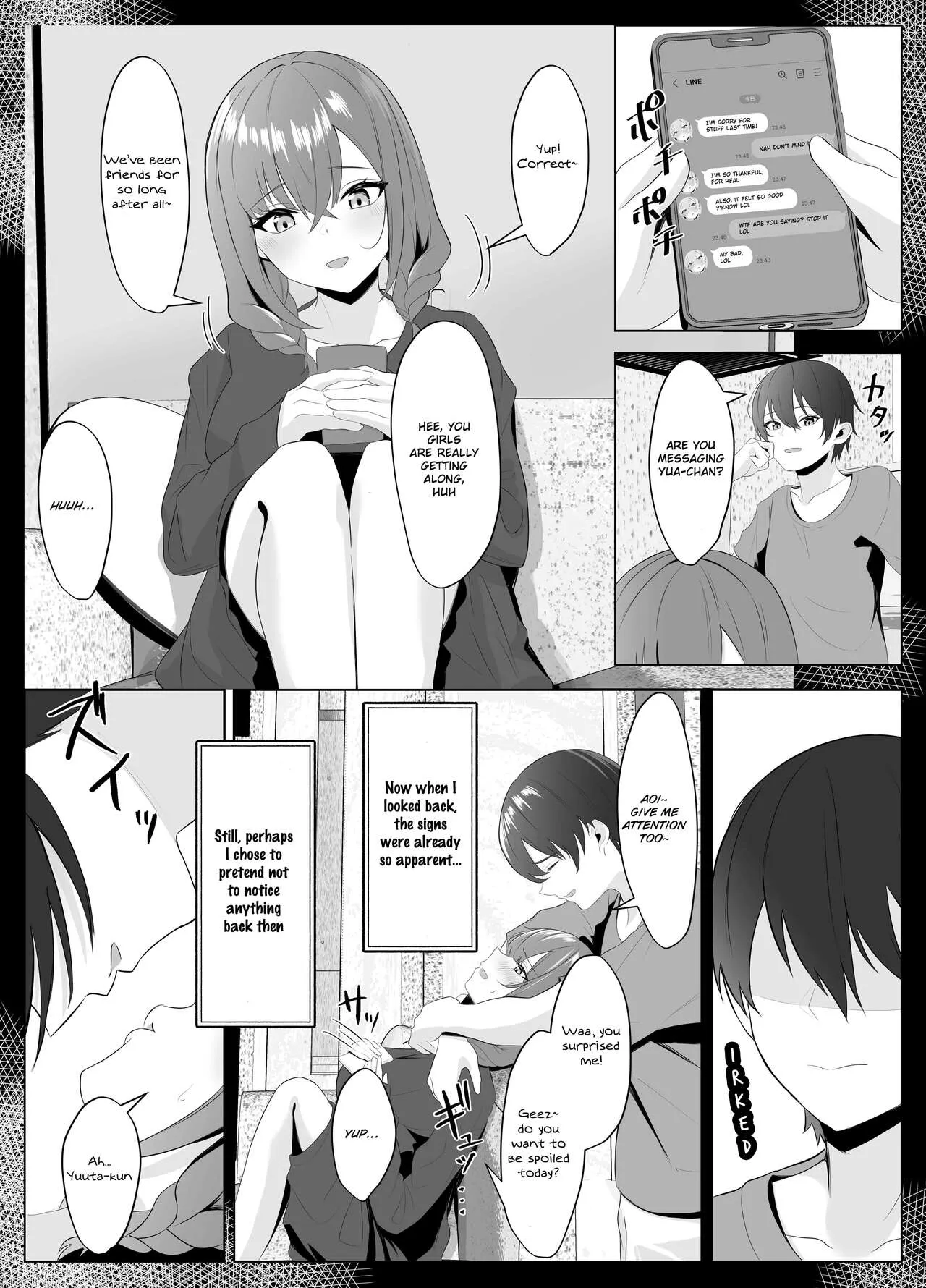 Nonke datta Kanojo ga Futanari Shinyuu ni NTR made | My Girlfriend and Her Best Friend Who NTR'd Me | Page 22